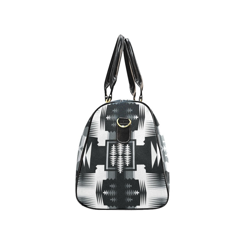 Black and White Sage 2 New Waterproof Travel Bag/Large (Model 1639)