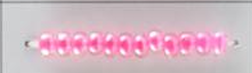 Inside Color Lustered Seed Beads Size 11/0 - Electric Rose