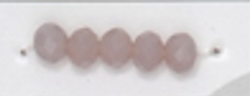 6mm Rondelle Glass Bead - Blush