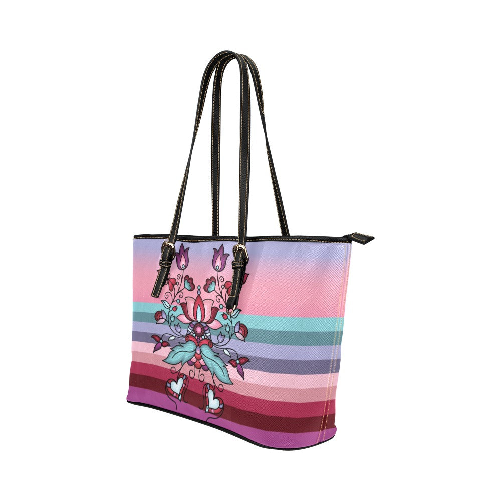 Snowlit Petal Dreams Tote Handbag