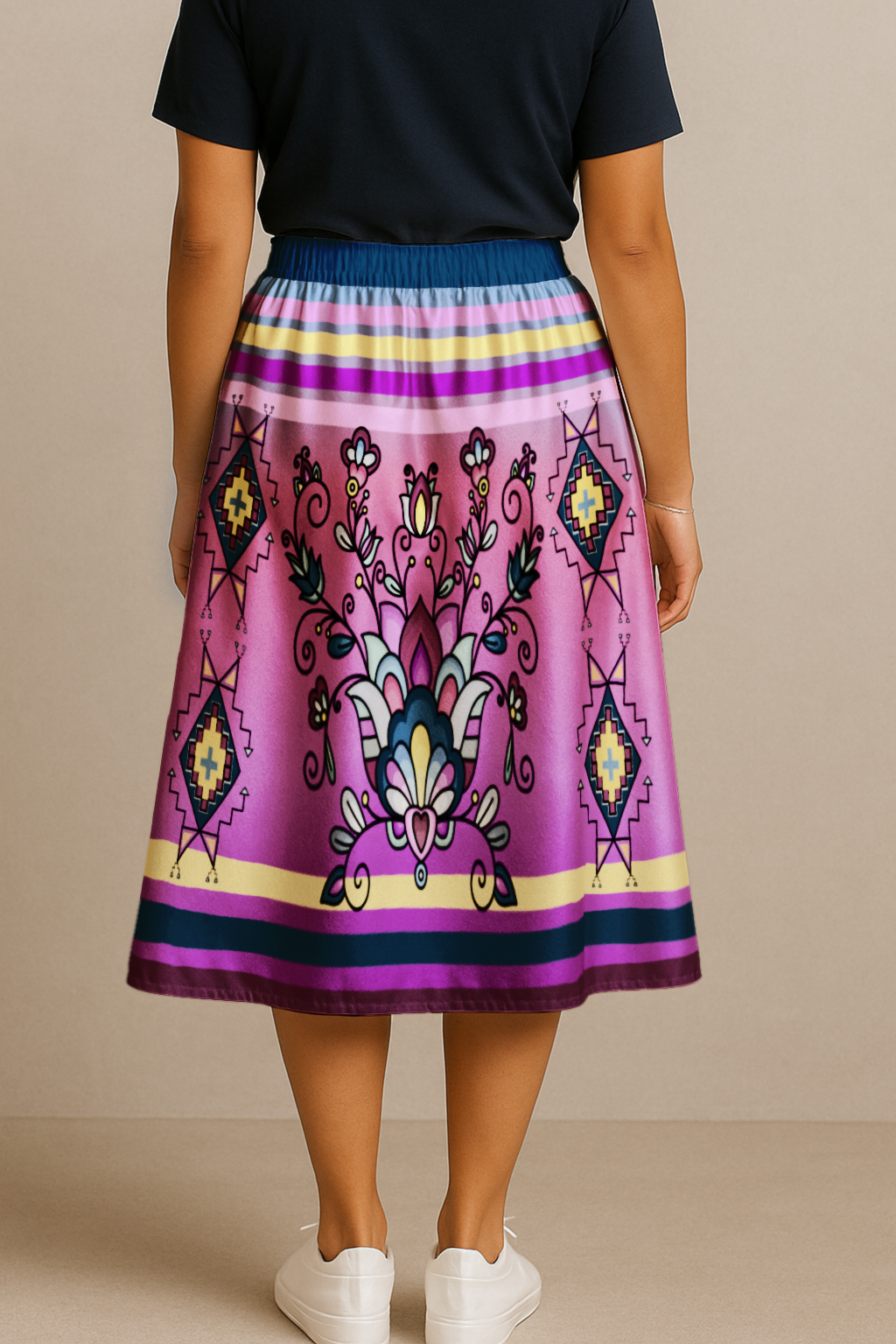 Autumn Bundle Blessing Midi Skirt