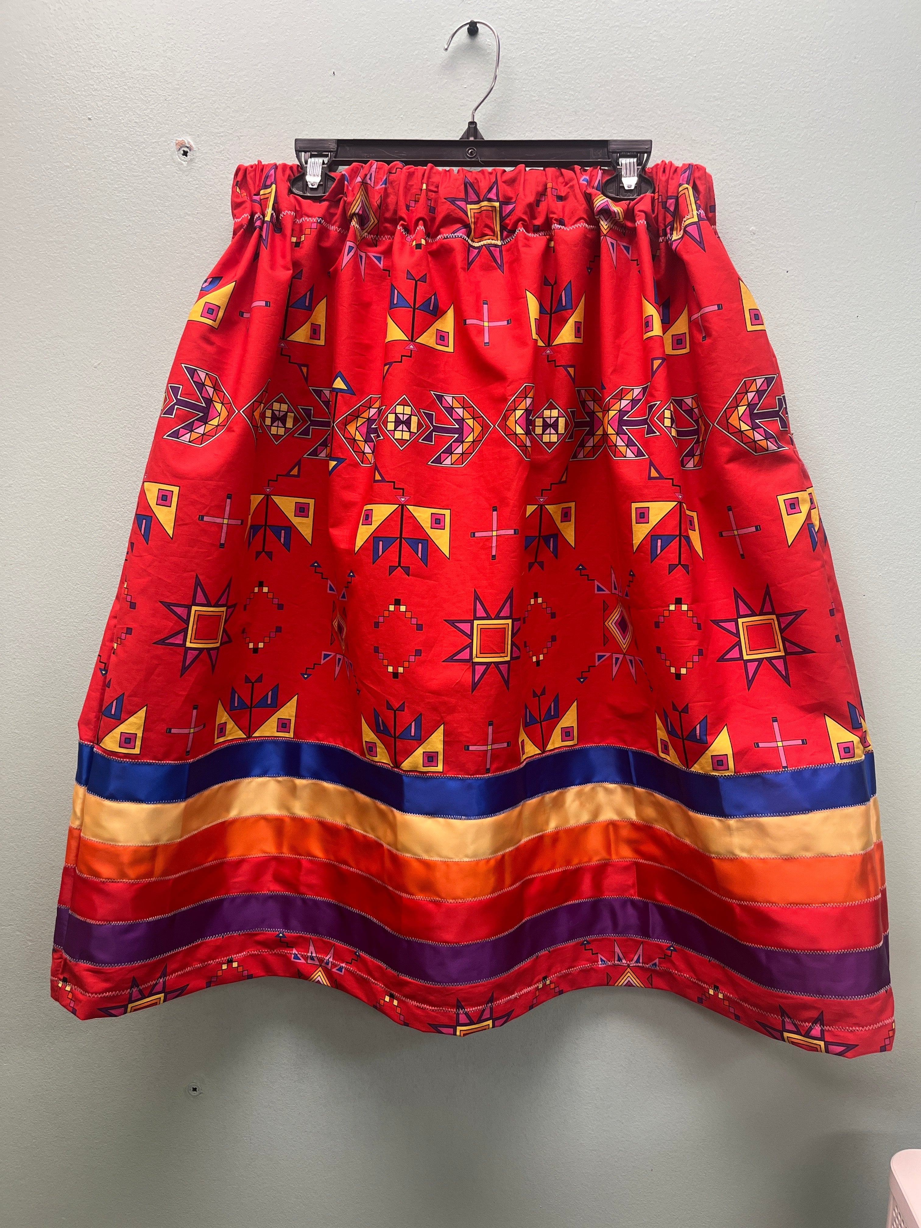 Handmade Scattered Generations Red Ribbon Skirt