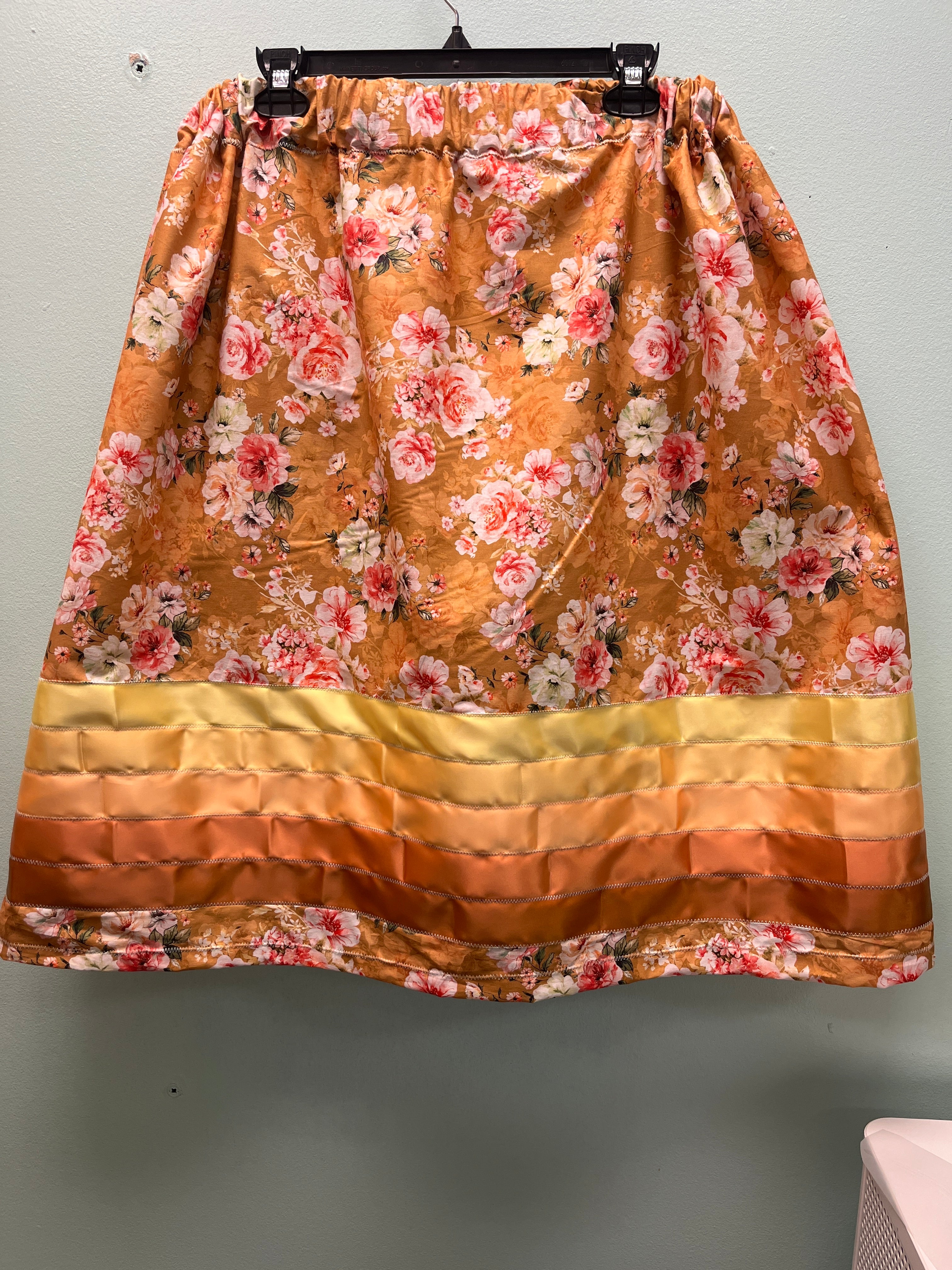 Handmade Yellow Golden Ribbon Skirt