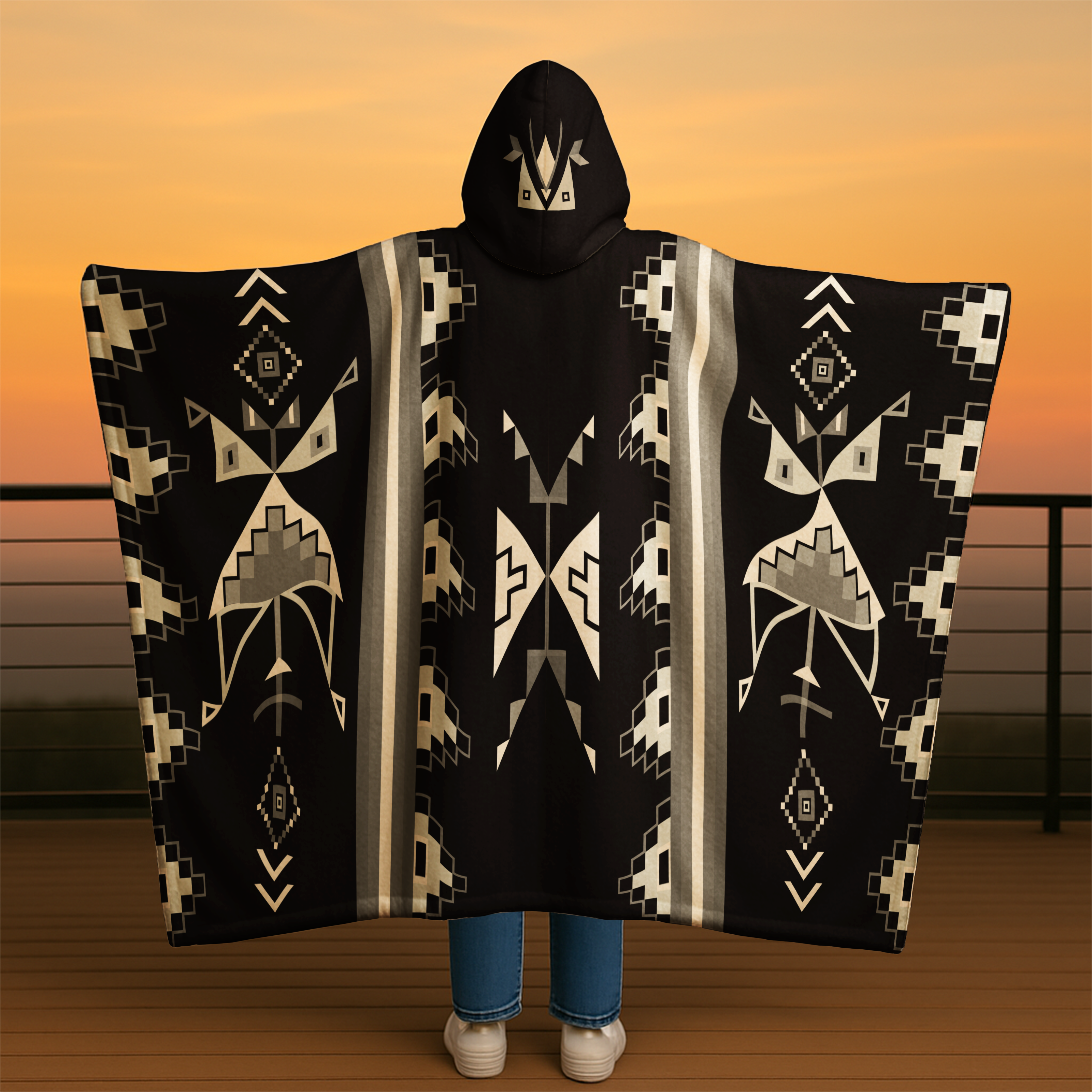 Owl Watcher Hooded Blanket