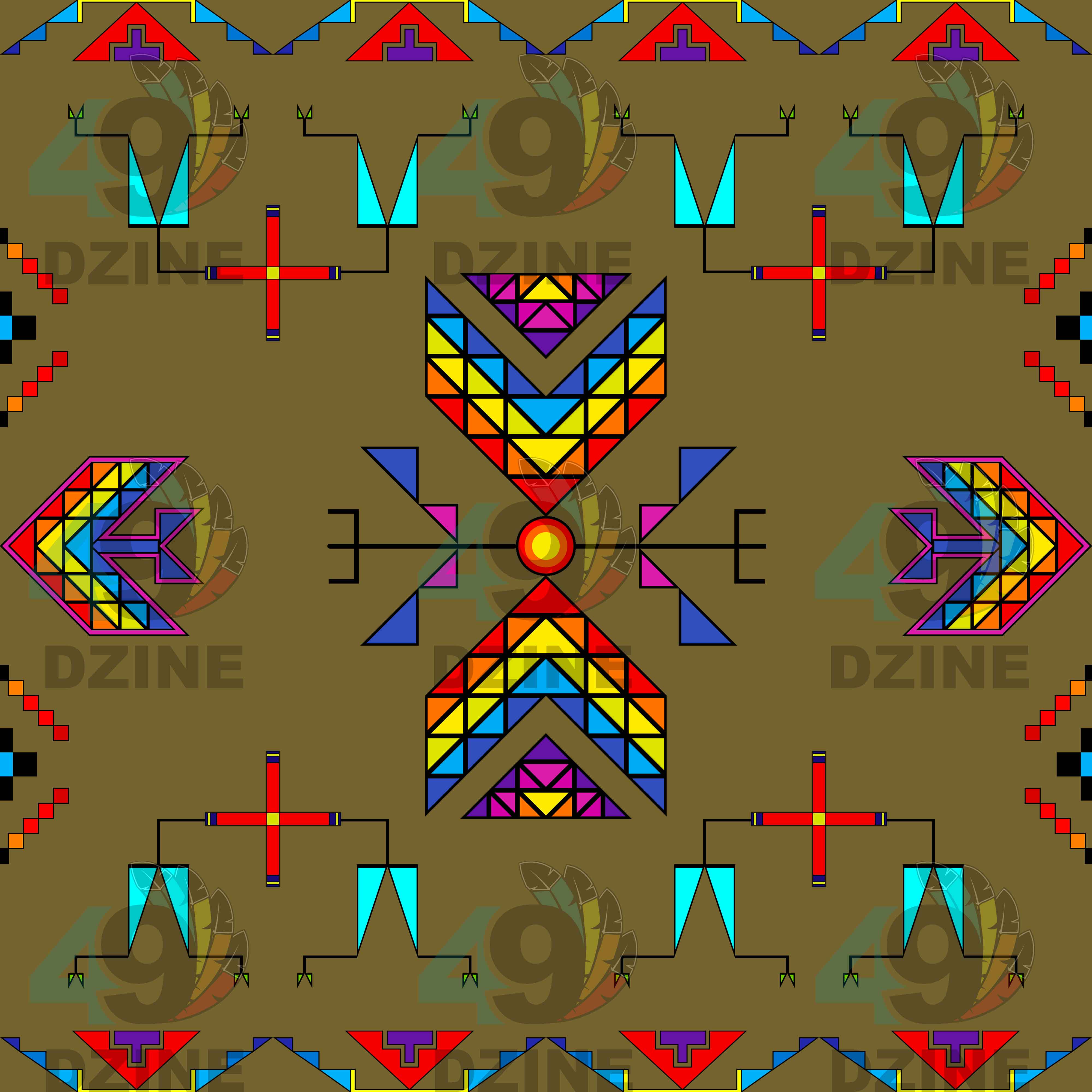 Rainy Chief Rainbow Sage Grass Cotton Fabric