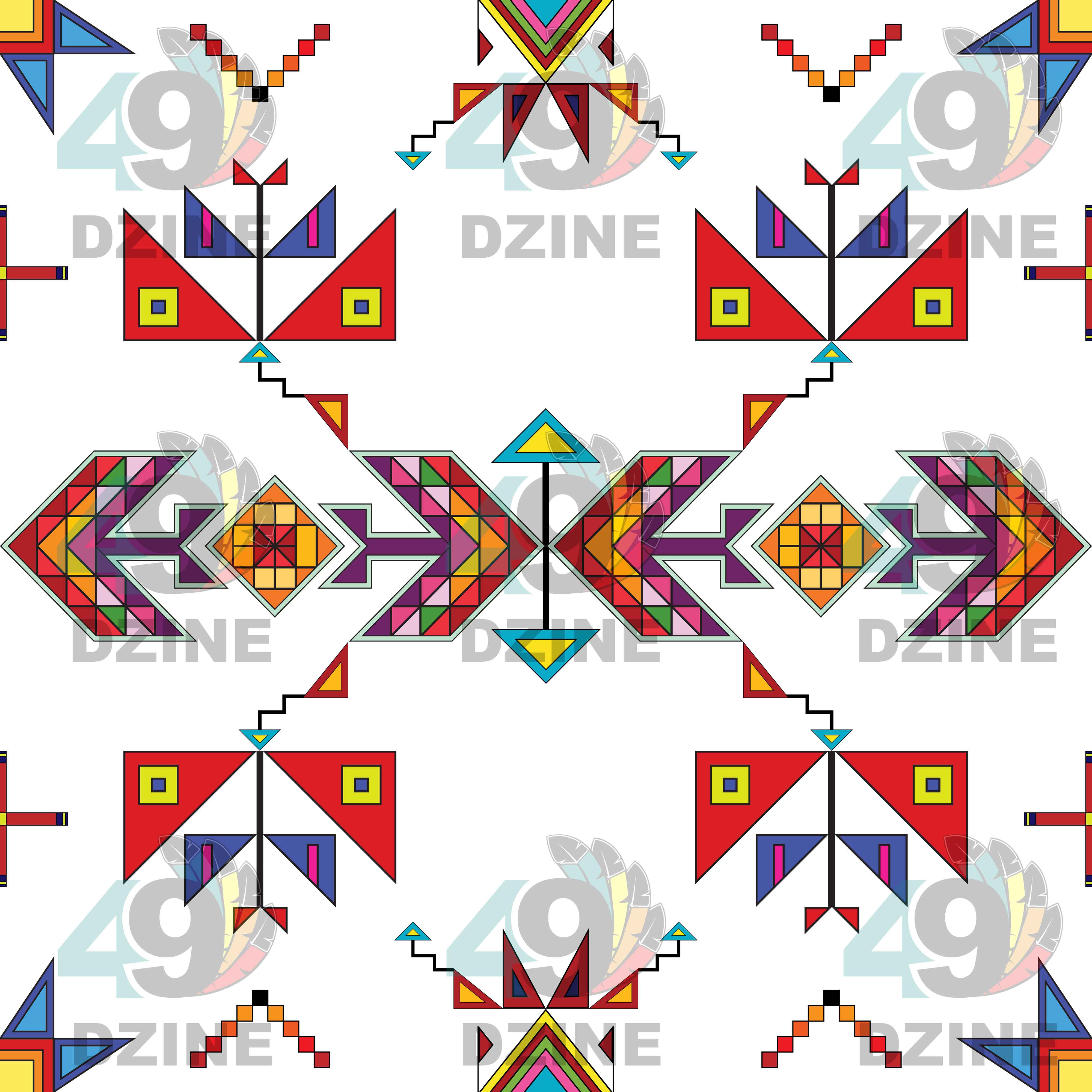 Scattered Generations White Cotton Fabric