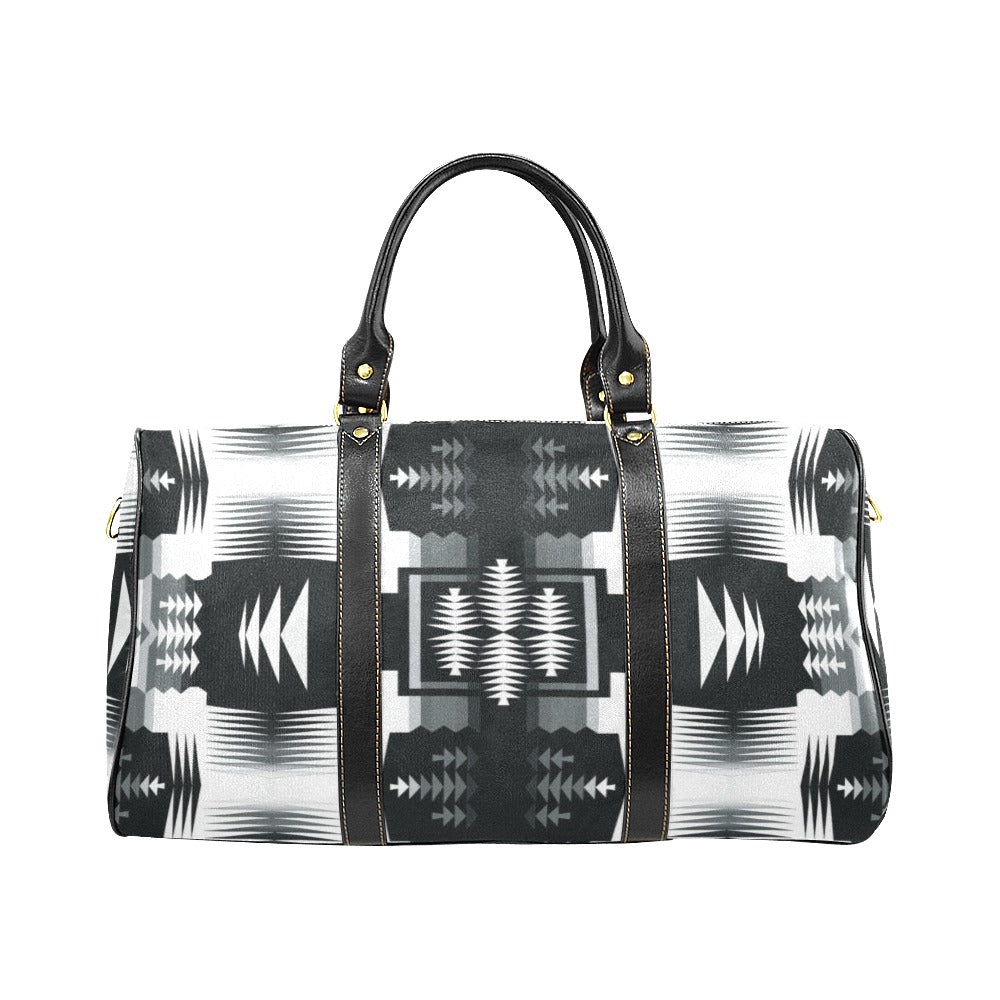 Black and White Sage 2 New Waterproof Travel Bag/Large (Model 1639)
