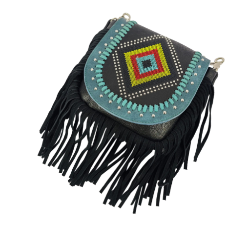 Leather Bag With Fringe