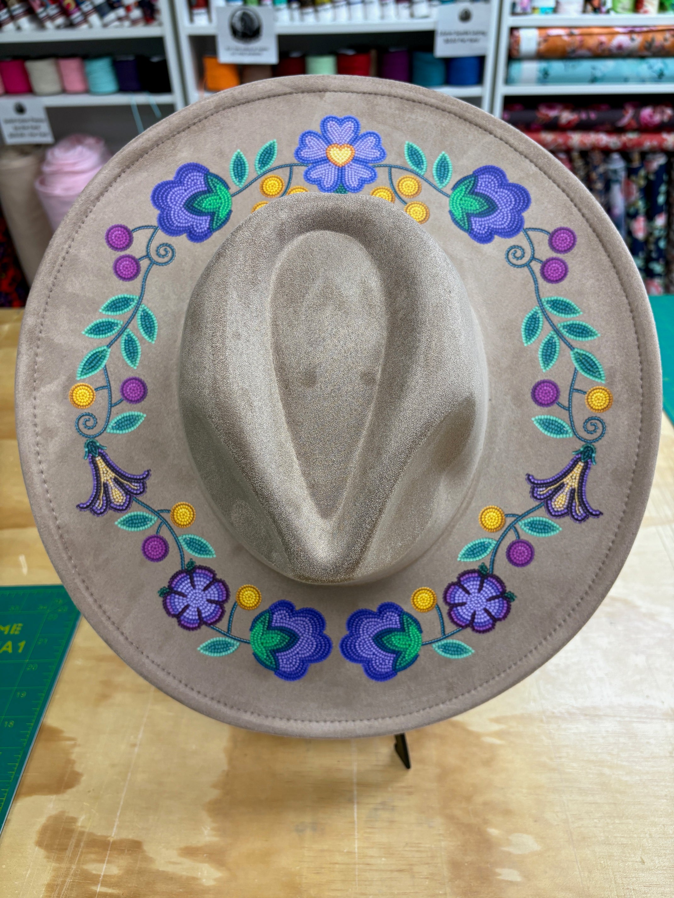 Meadow Radiance Tan Fedora Hat