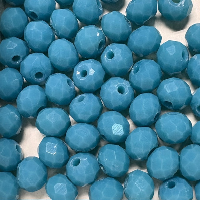6mm Rondelle Glass Bead - Crystal Ray