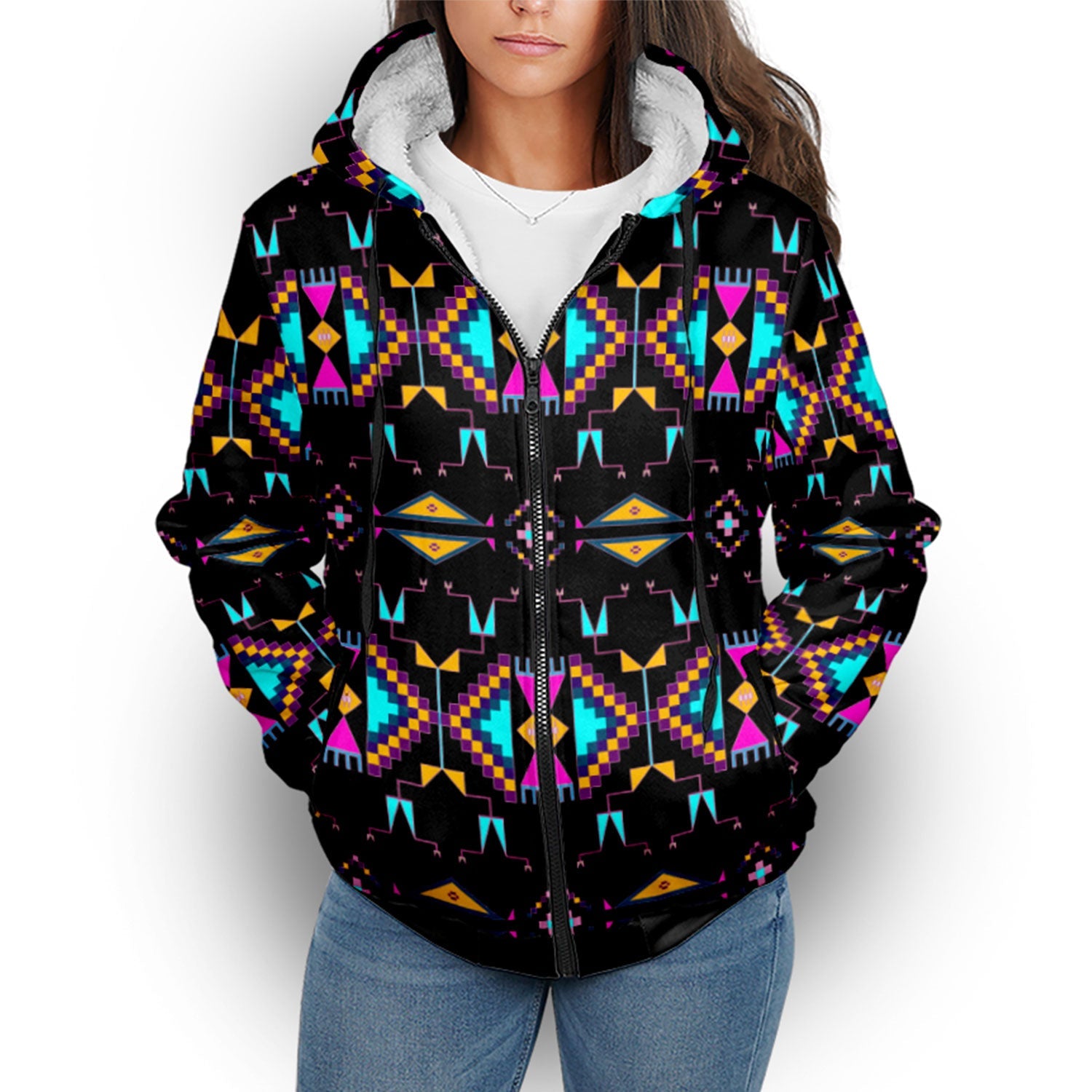 Rite of Passage Black Sherpa Hoodie