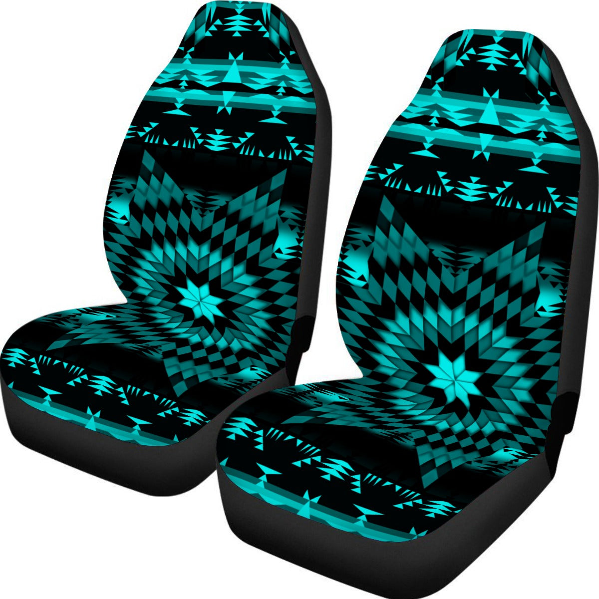 Black Sky Star Car Seat Covers (Set of 2)