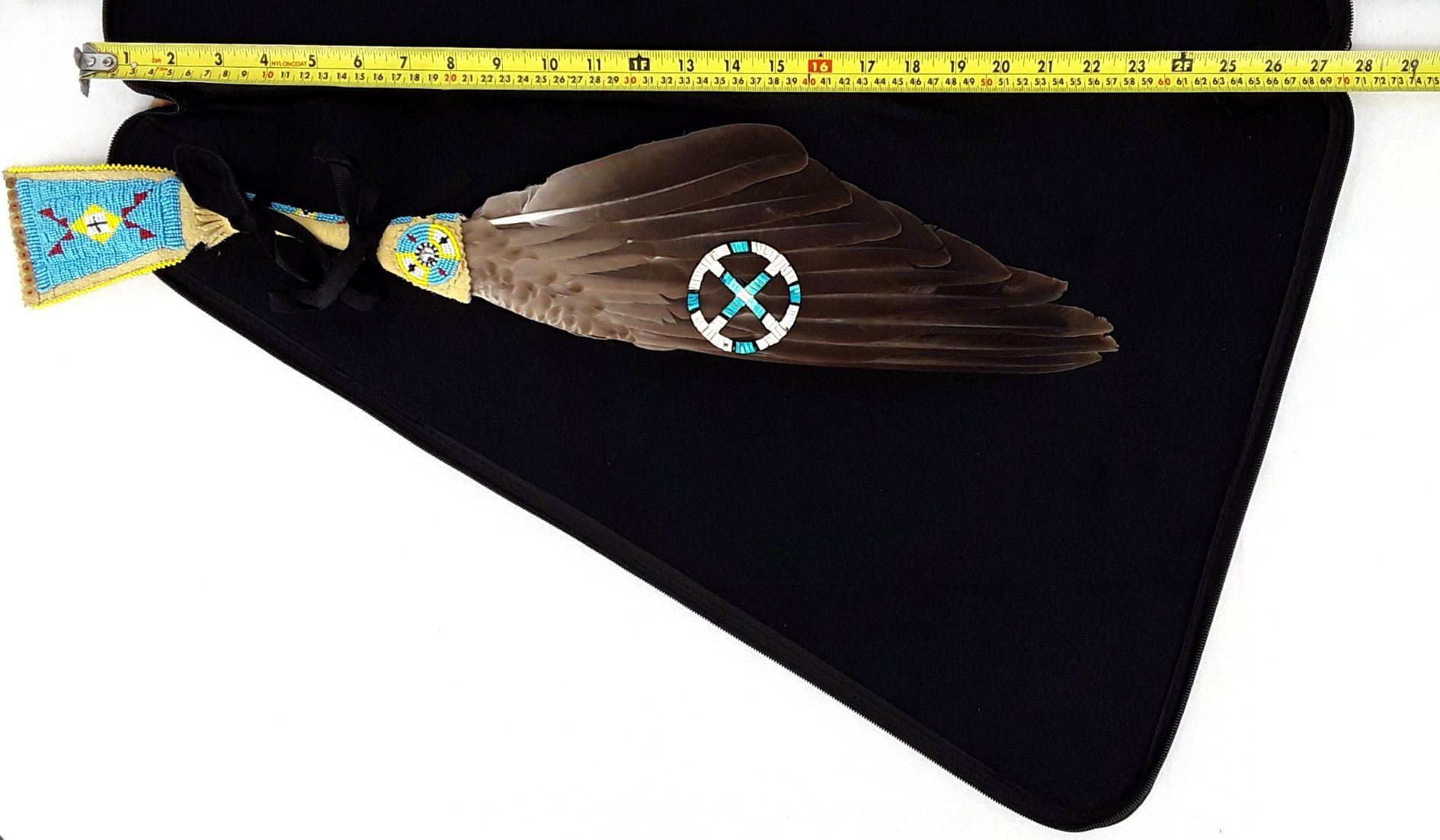 27 Inch Fan Case - Buffalo Jump Hide