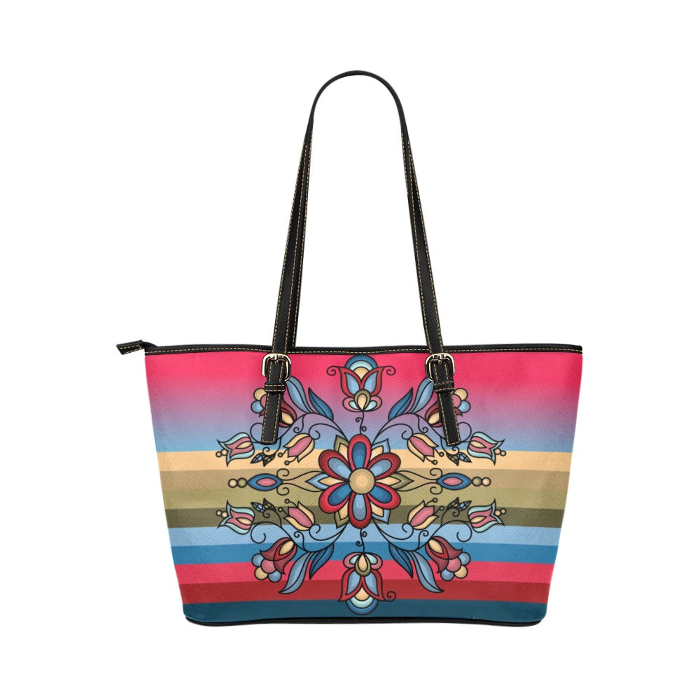 Frozen Petal Cascade Tote Handbag