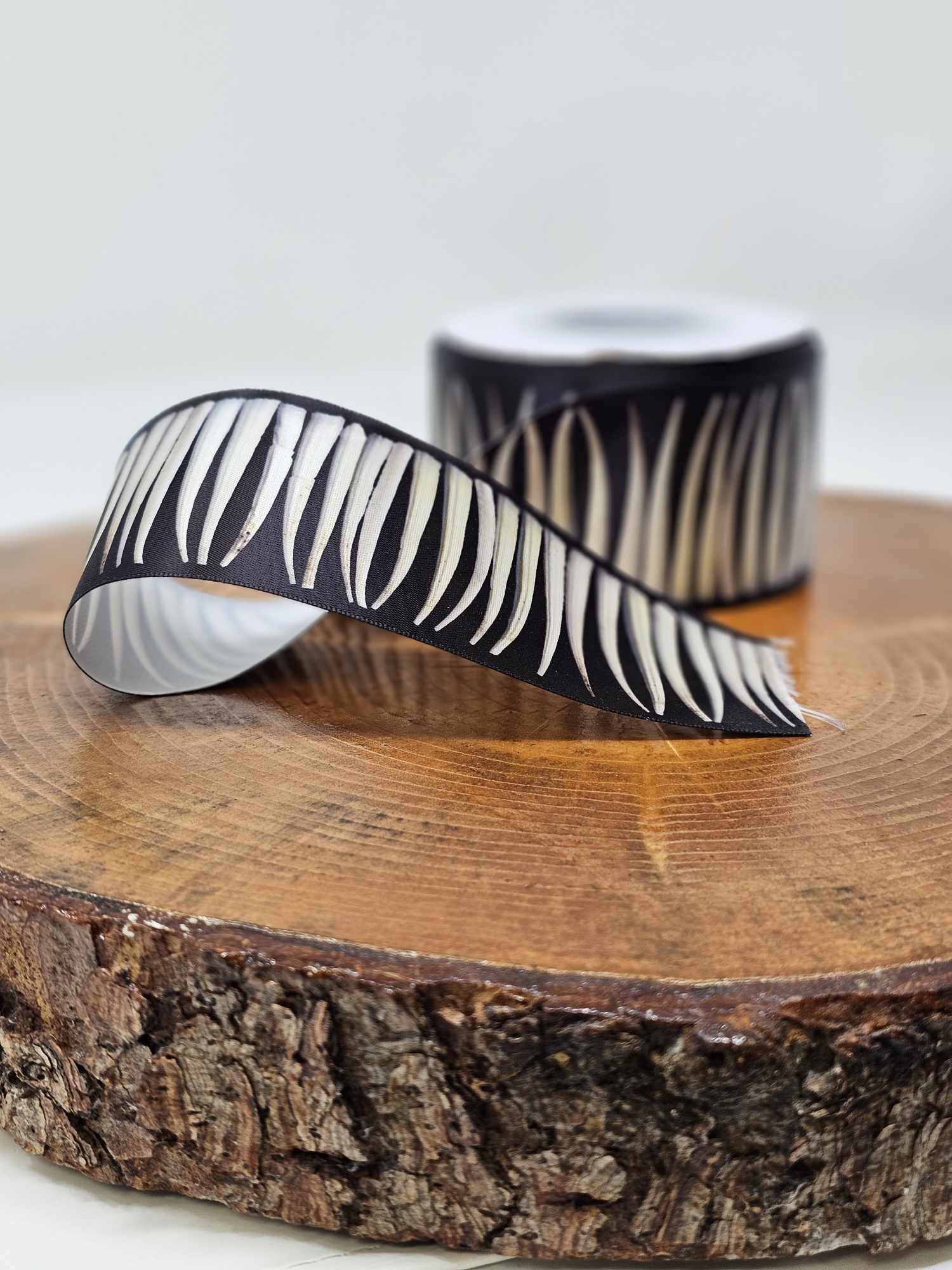 Dentalium Ribbon Black Printed Ribbon