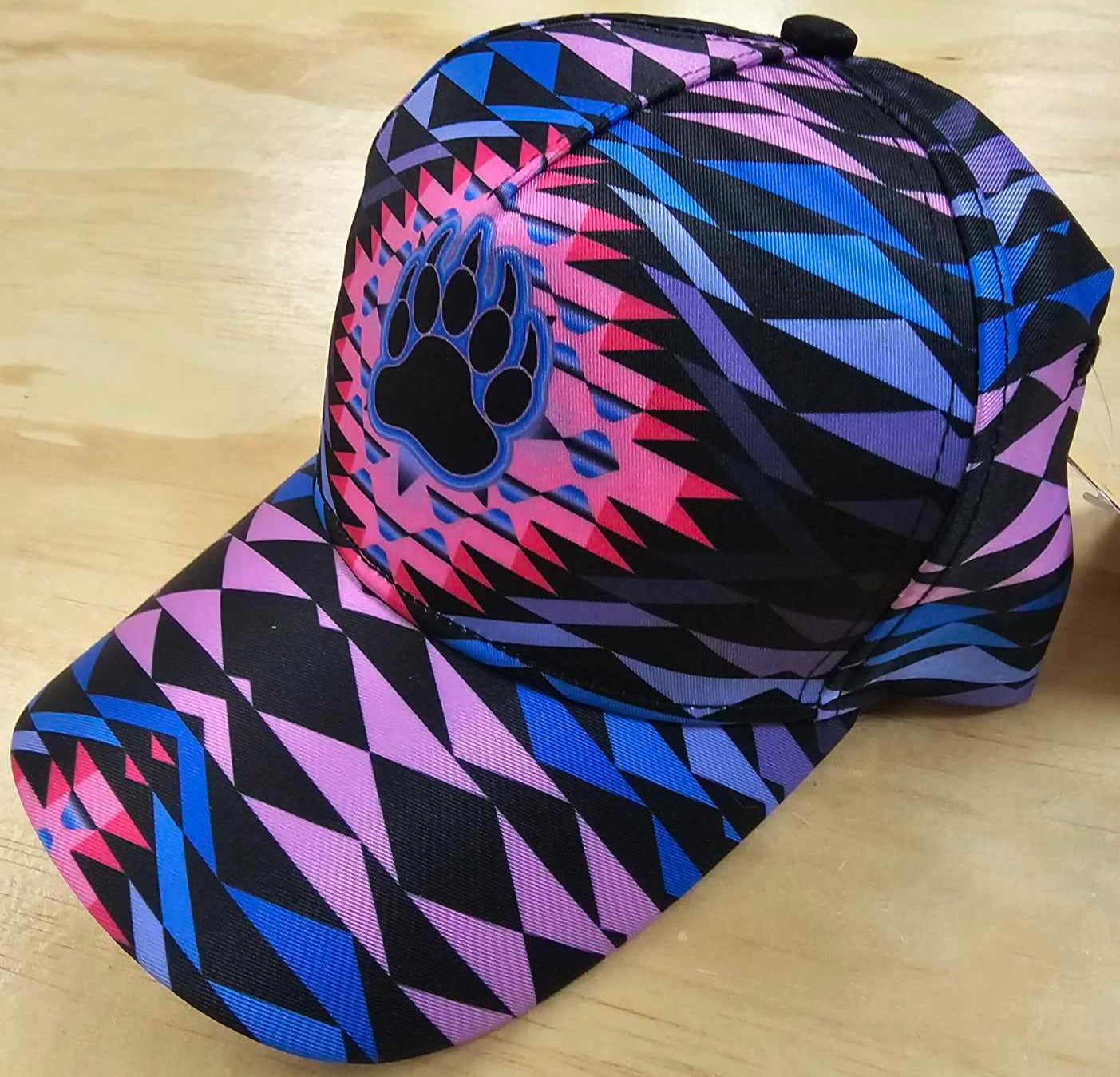 Sunset Bearpaw Blanket Pink Snapback Hat
