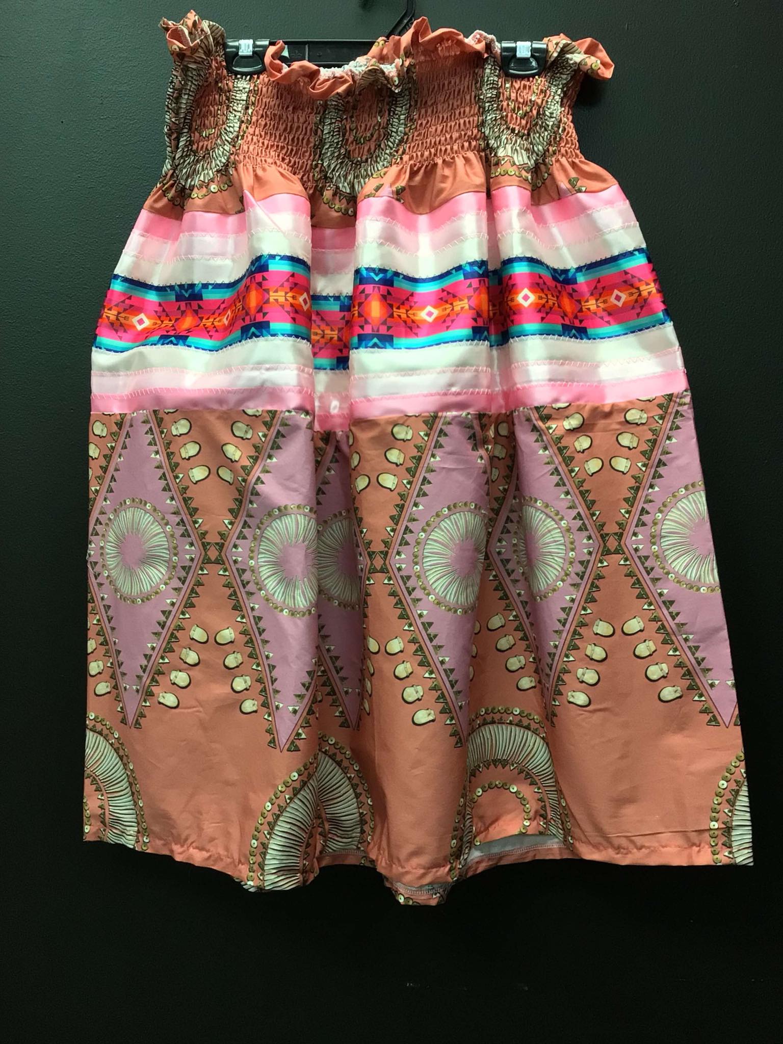 Elk Tooth Honor Blush Ribbon Skirt