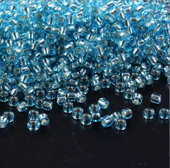 Seed Beads Size 11/0 - Sheer Capri