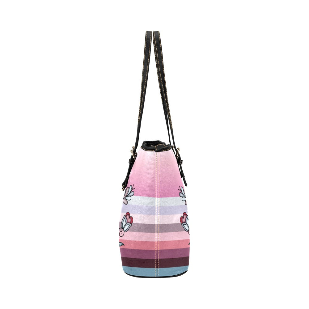 Winter Roseblush Tote Handbag