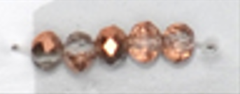 6mm Rondelle Glass Bead - Crystal Earth