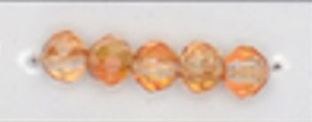 6mm Rondelle Glass Bead - Crystal Autumn