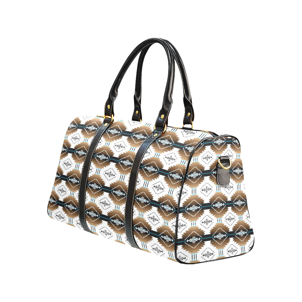 Cofitichequi White New Waterproof Travel Bag/Large (Model 1639)