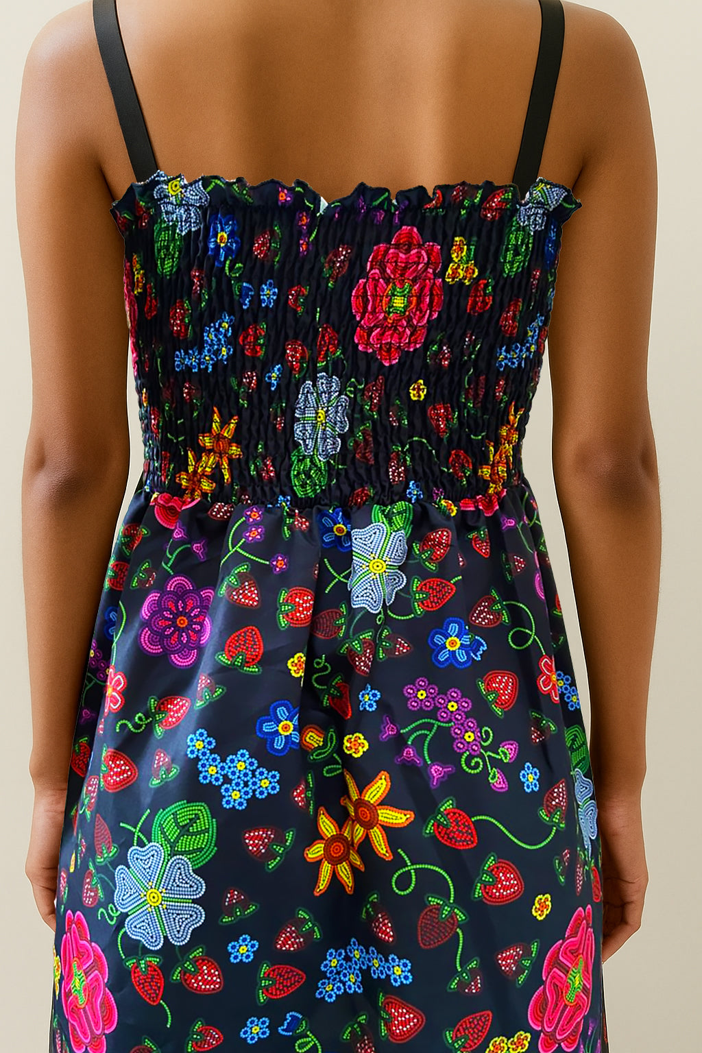 Strawberry Fields Forever Peasant Maxi Dress