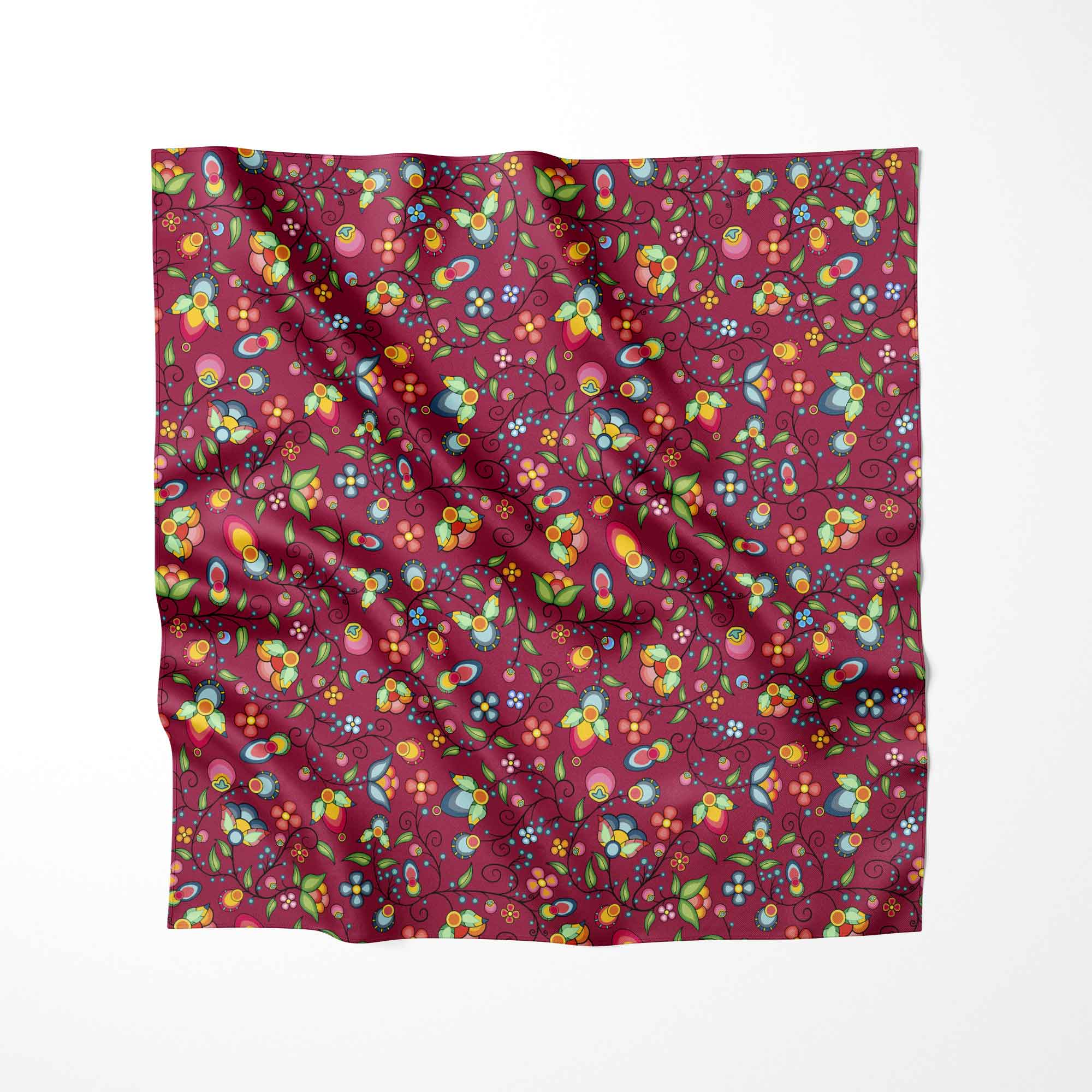 Floral Bounty Magenta Cotton Fabric