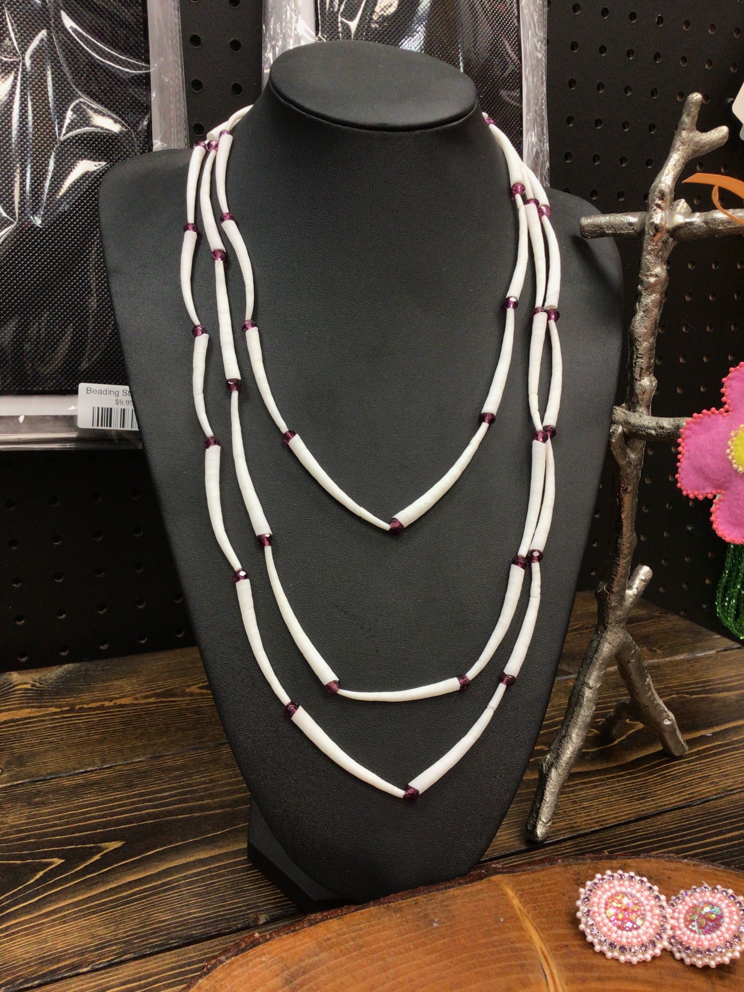 3 Strand Dentalium Shell Necklace Class