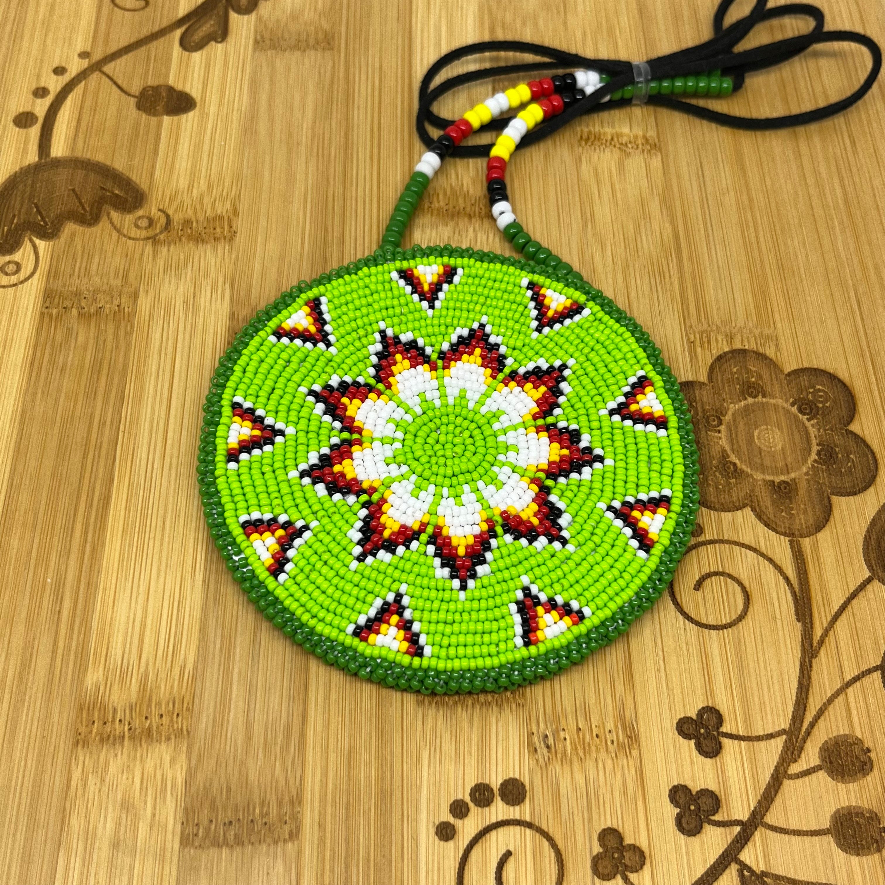 Danielle Redgun Geometric Beaded Medallion