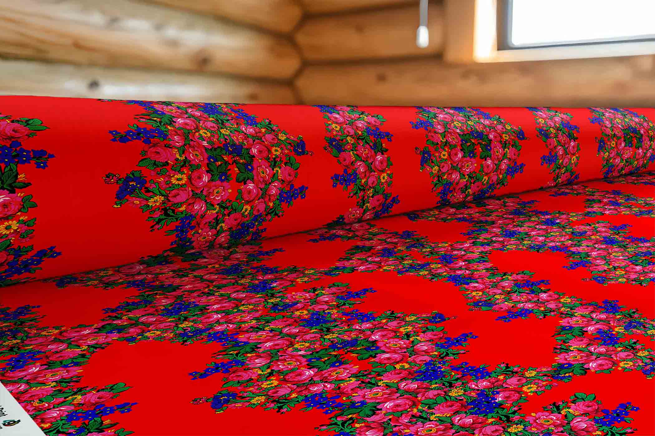 Kokum's Revenge Red Cotton Poplin