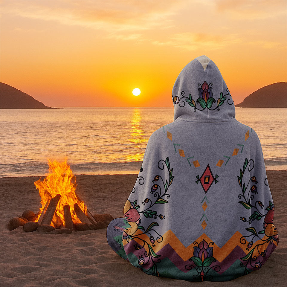 Rust & Ember Flower Song Hooded Blanket