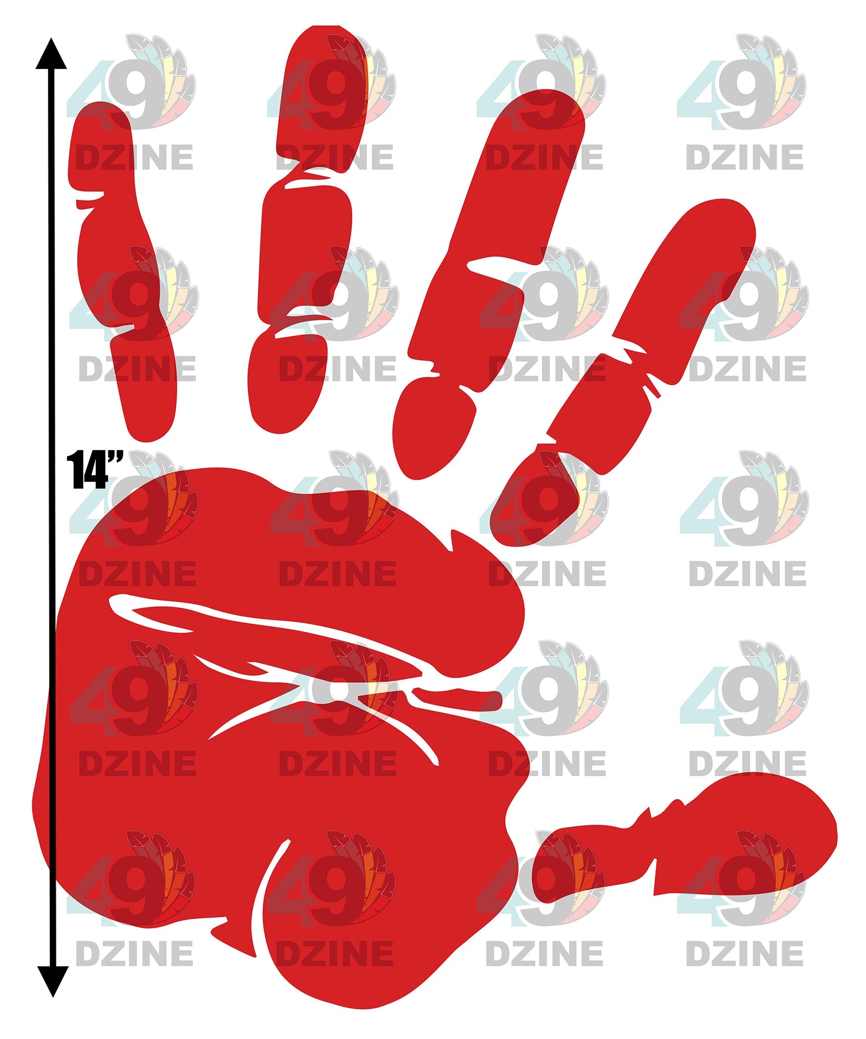 14 IN MMIWG hand print-01 Transfer