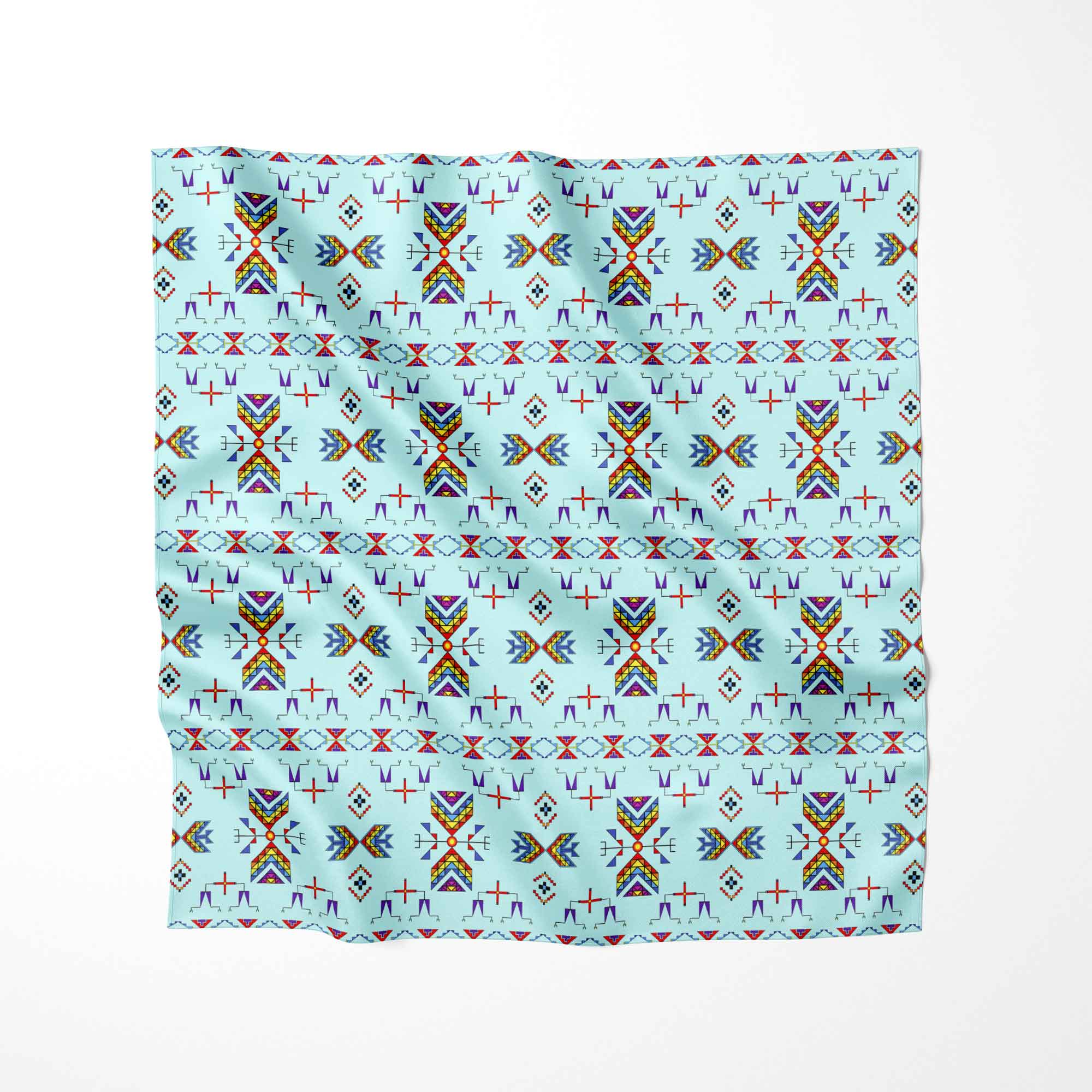 Rainy Chief Rainbow Robin Egg Cotton Fabric