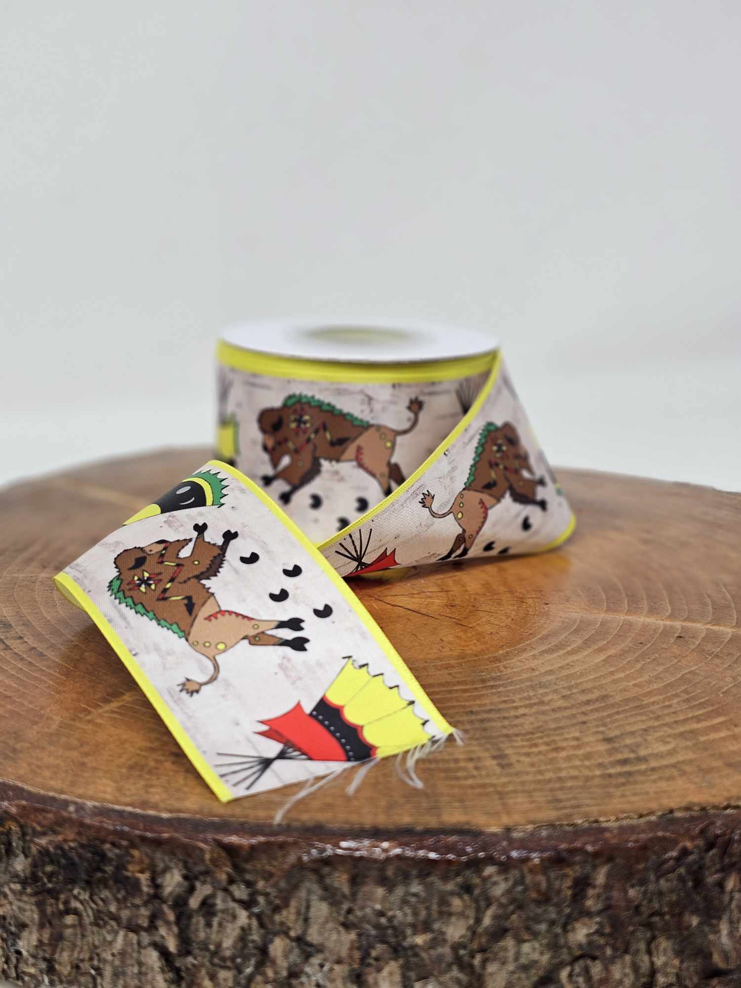 Ledger Bison Birch Printed Ribbon