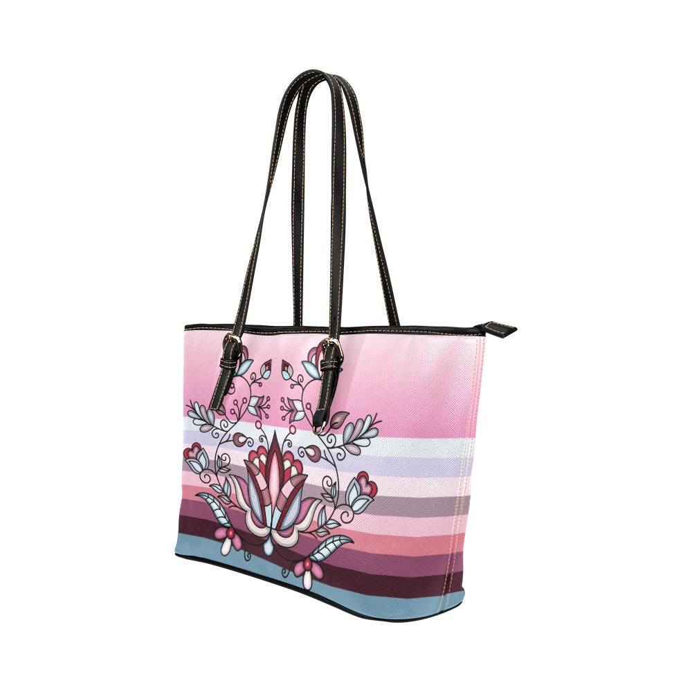 Winter Roseblush Tote Handbag