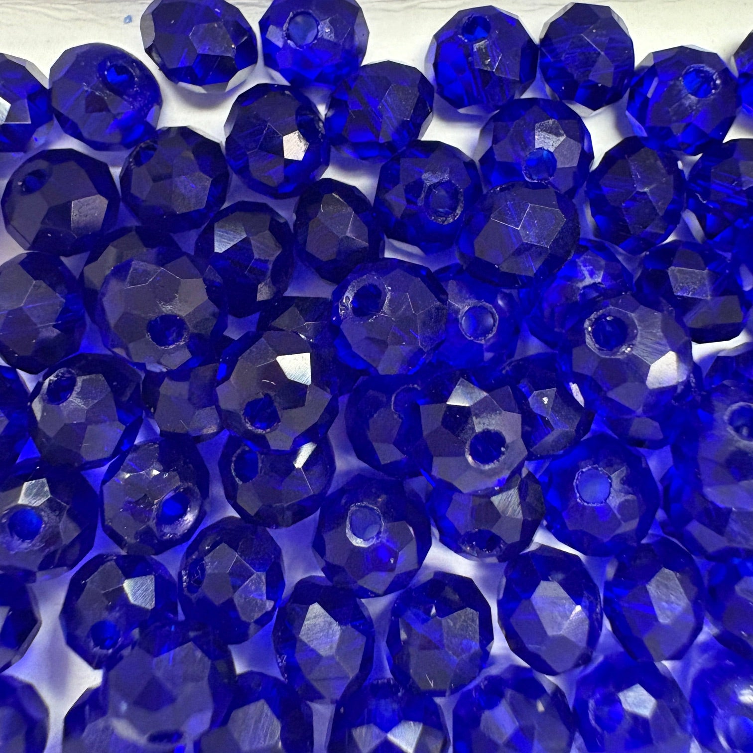 6mm Rondelle Glass Bead - Royal