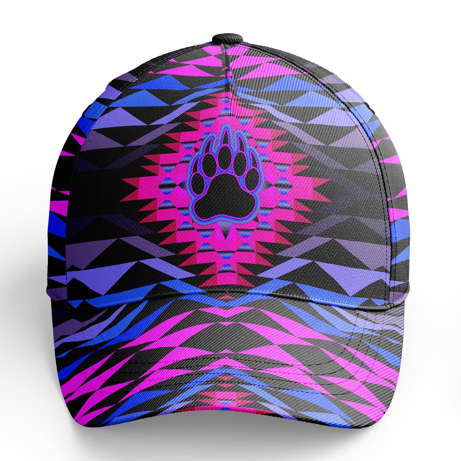 Sunset Bearpaw Blanket Pink Snapback Hat