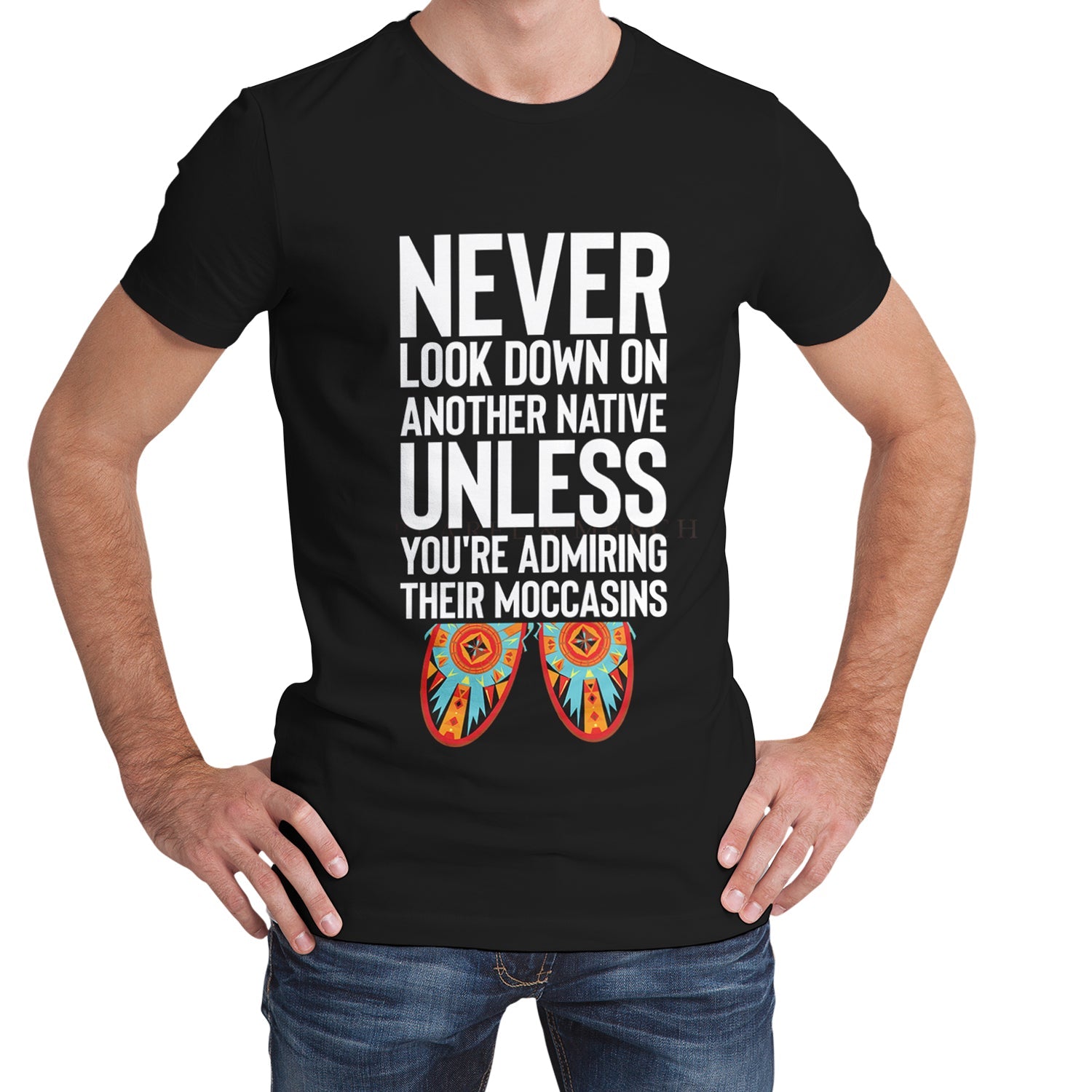 Never Look Down on Another Native Unisex T-shirt