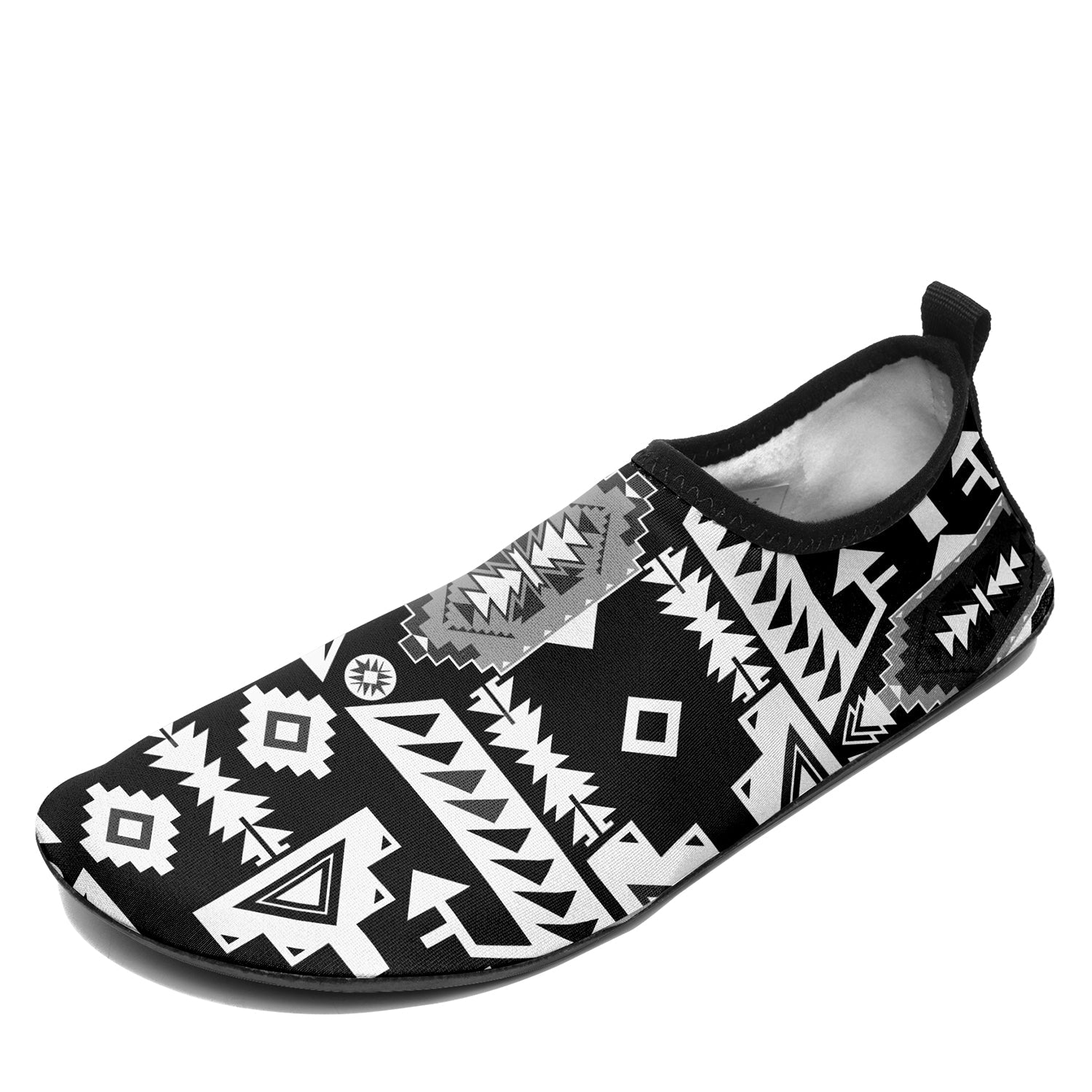 Chiefs Mountain Black and White Kid's Sockamoccs