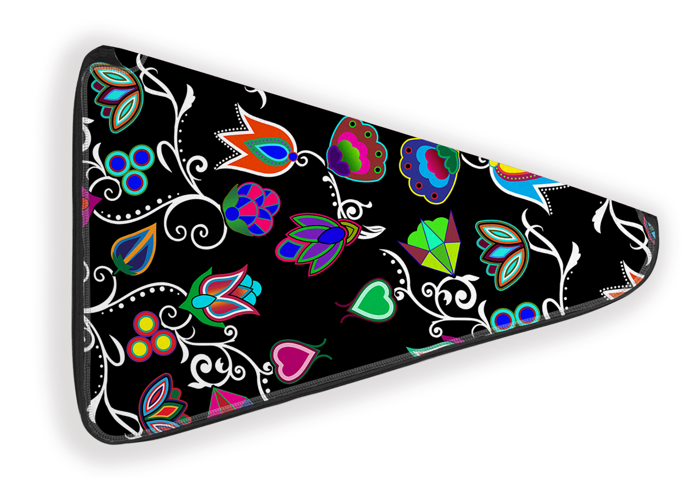 27 Inch Fan Case - Indigenous Paisley Black