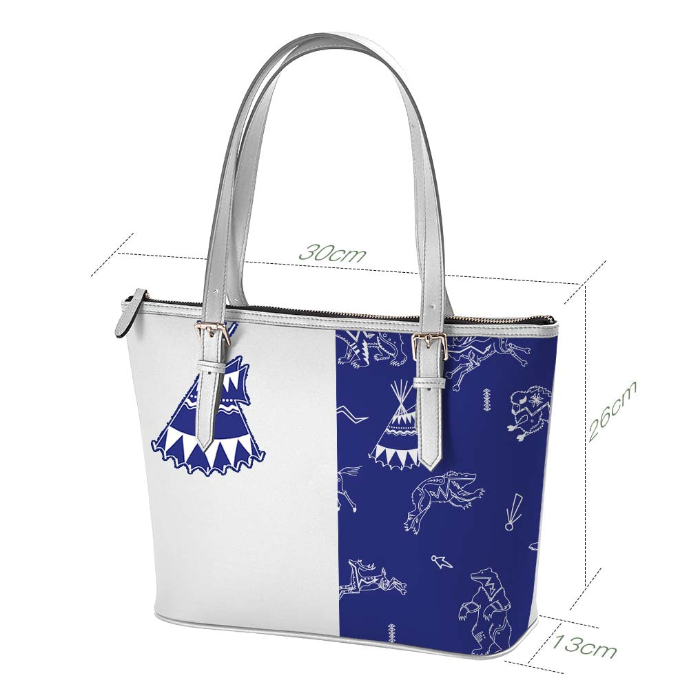 Ledger Dabbles Blue Large Tote Shoulder Bag