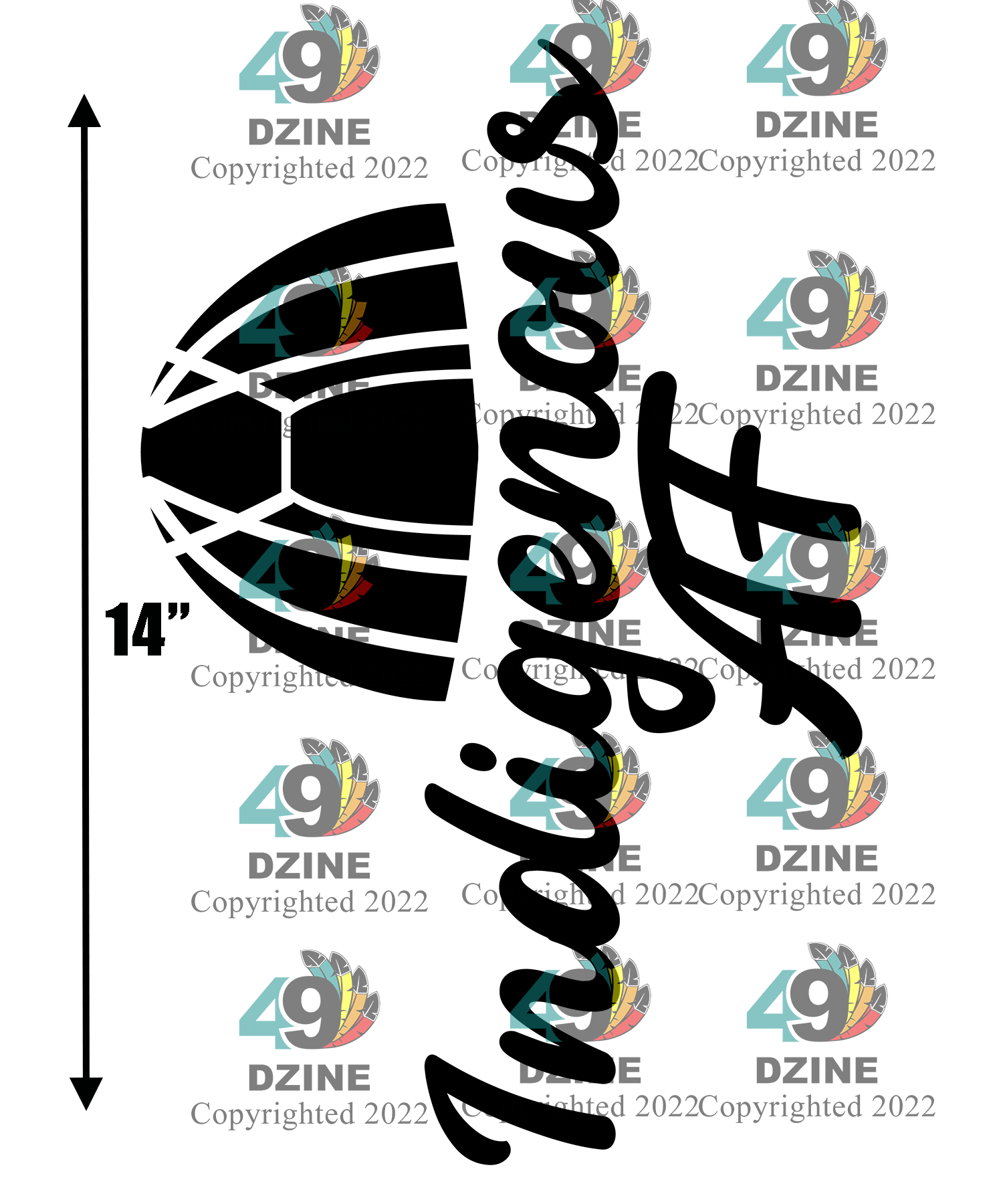 14-inch Indigenous AF Wigwam Transfer