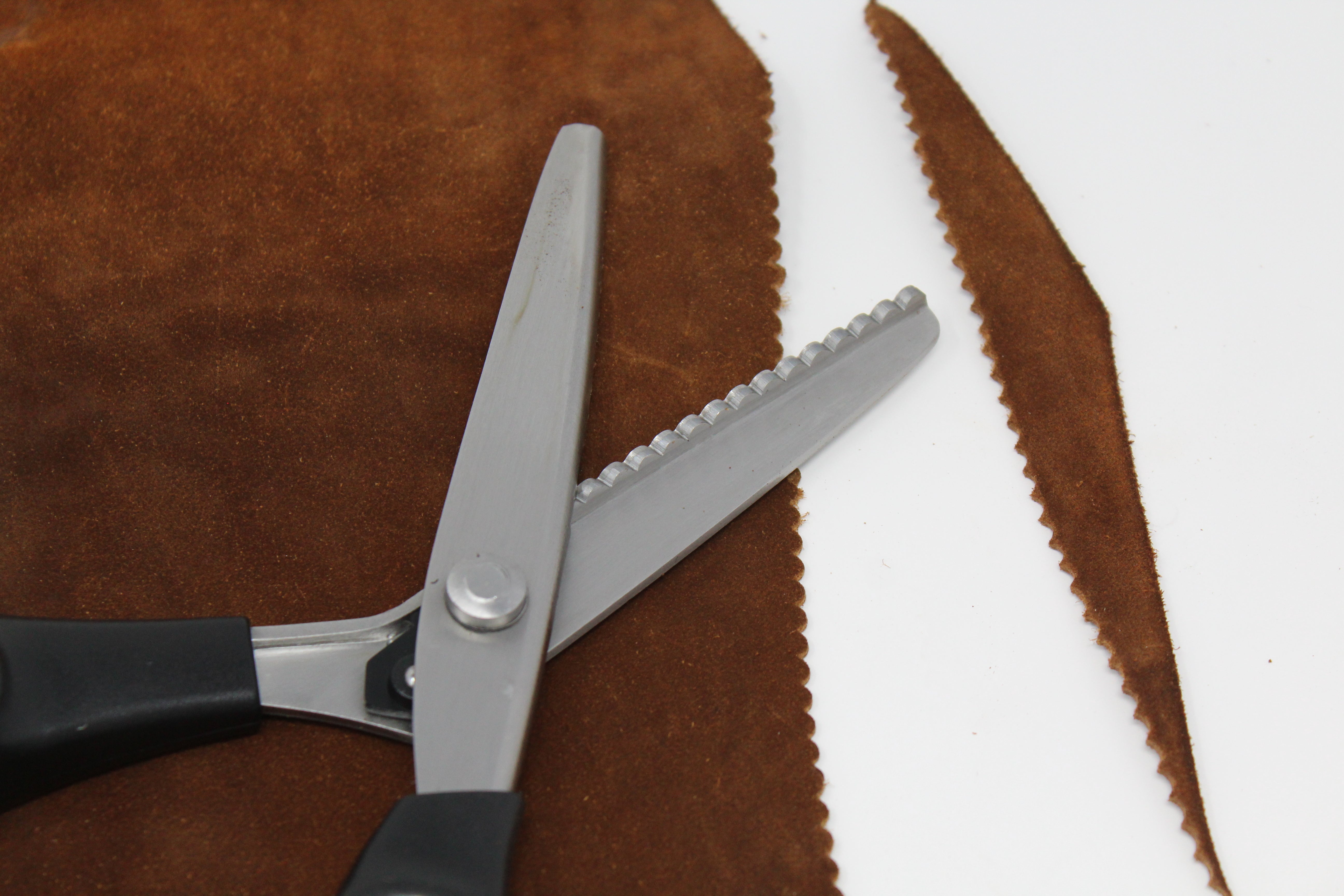 Leather Scissors Triangular Edge