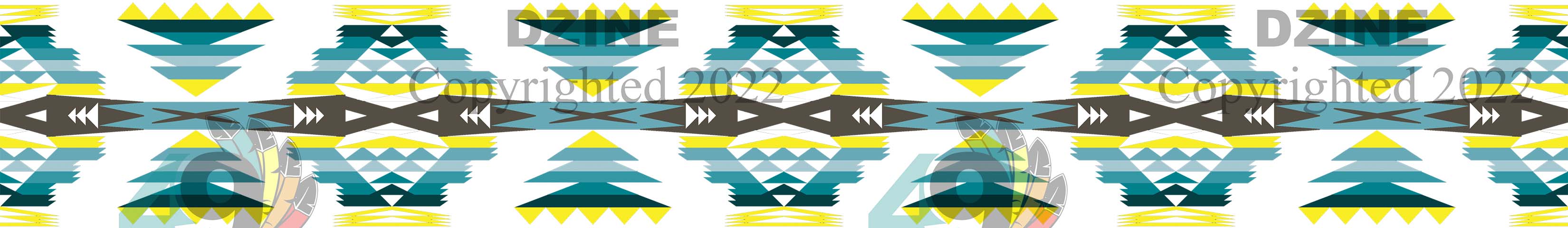 11-inch Geometric Transfer River Trail Strip