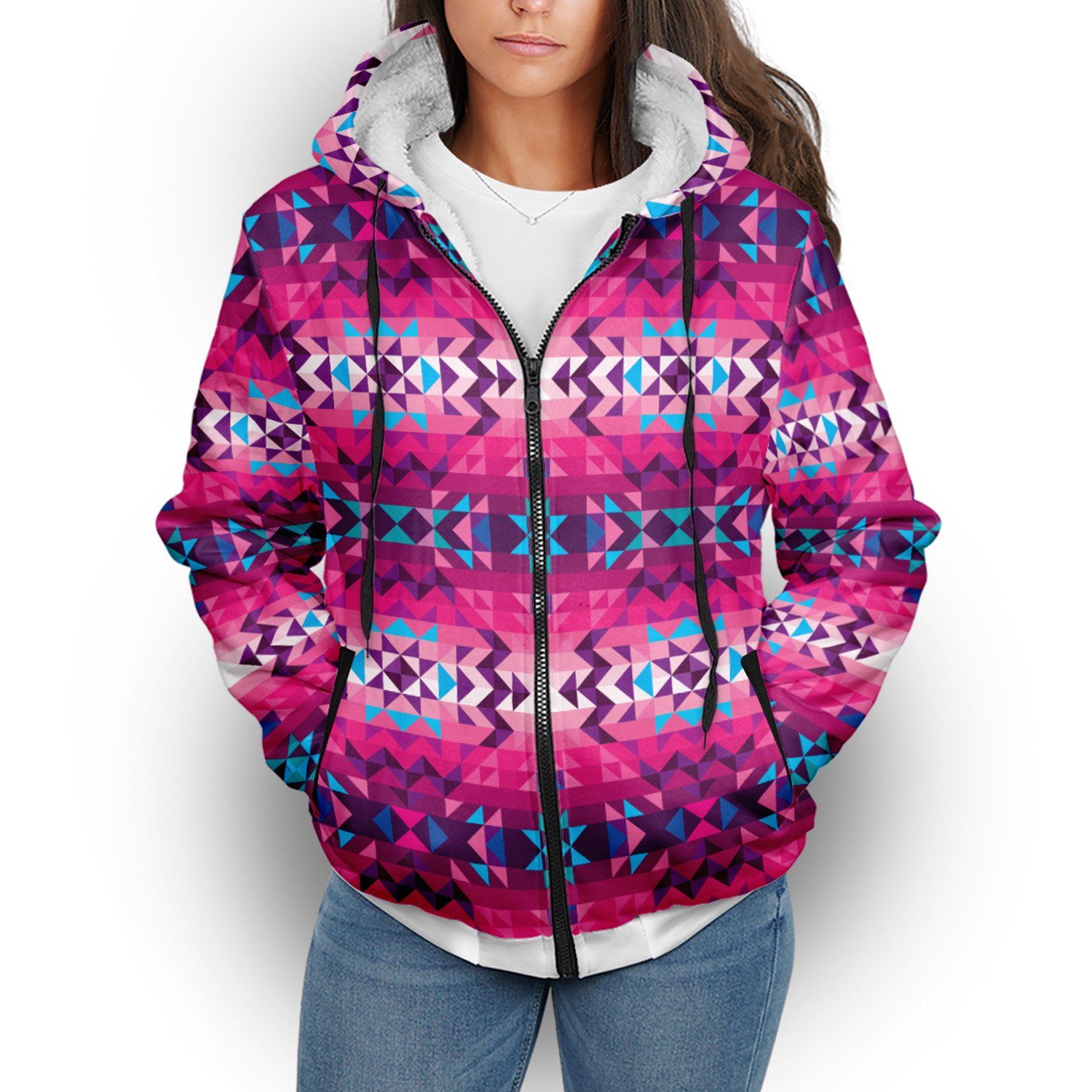 Bright Wave Sherpa Hoodie hoodie Herman 